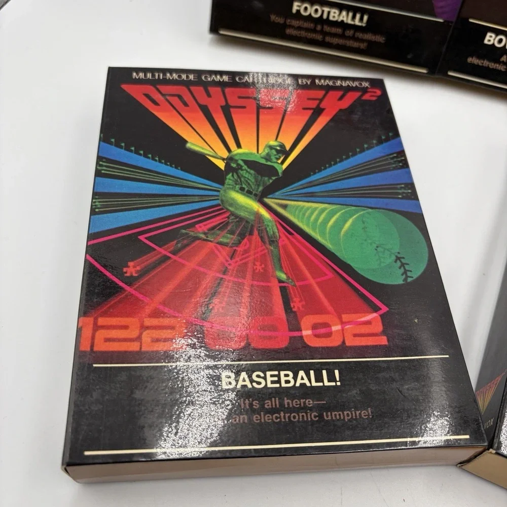 Odyssey 2 Game Lot 4 Computer Golf Football Baseball Bowling Basketball Sports
